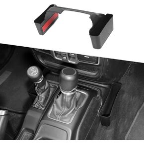 JWWY Gear Tray Coin Storage Box for Jeep Wrangler JK Accessories,2011-2018 Jeep Wrangler JK JKU Gear Shift Shifter Storage Box Center Consoles & Organizers Compartment Bin Trunk Matte Black 1pc