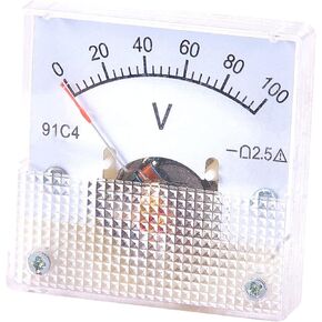 Heyiarbeit 91C4 DC 0-5V Analog Panel Voltage Gauge Volt Meter 2.5% Error Margin