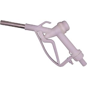 MENAITEK 3/4" Barb Plastic Manual Nozzle with 0.7(18mm)Inch Stainless Steel Spout Diesel Exhaust Fluid (DEF)/Antifreeze Nozzle Used For Ethanol Methanol Blend Diesel Industrial Dispensing Fuel Nozzle