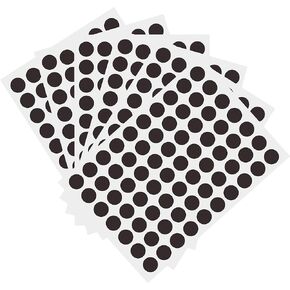 1050 PCS 3/4 Inch Round Color-Code Dot Stickers,Color Coded Stickers Label Circle Stickers for Classroom, Office (Black)