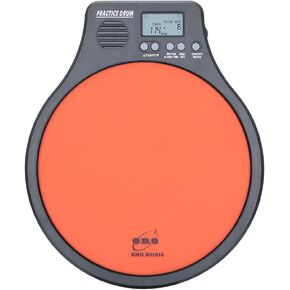 Percussion Drum Practice Devices and Built-in Electronic Metronome 2 in 1 for Kids Beginners and Professional Drum Players Black