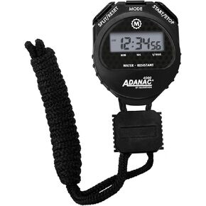 MARATHON ST083009 Adanac 4000 ساعة توقيت رقمية مع شاشة عرض كبيرة جدًا وأزرار، مقاومة للماء، ضمان لمدة عامين - أصفر in Kuwait