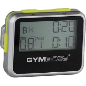 Gymboss Interval Timer and Stopwatch - Silver/Yellow Metallic Gloss