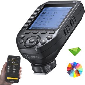 Godox XProII-F XproIIF Flash Trigger for Fuji Fujifilm, TTL Wireless Transmitter 2.4G HSS 1/8000S Bluetooth Connection, Large Screen Trigger for Fuji Fujifilm (Upgraded Version of Godox Xpro-F)
