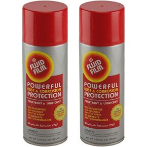 طبقة سائلة حماية قوية من الصدأ والتآكل، اختراق الأسطح المعدنية ومواد التشحيم، البحرية، السيارات، الصناعية، المنزل (2 × 11.75 أونصة علب رش) in Kuwait