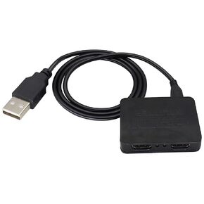 zdyCGTime HDMI Splitter 1 to 2 Amplifier,4K Full HD 1080P HD Video Converter Switcher HDMI Splitter 1 in 2 Out,(Just Duplicate Screens,Can't be Extend),Full HD HDMI Splitter for Xbox,DVD,HDTV.(1Pcs)