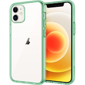 JETech Case for iPhone 12 Mini 5.4-Inch, Non-Yellowing Shockproof Phone Bumper Cover, Anti-Scratch Clear Back (Clear)