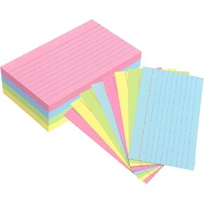 Tamaki Colored Index Cards 3 X 5, Flash Cards Ruled Note Cards for School, 200 Count, Home and Office Flash Cards for studying