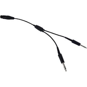 5-pin XLR to Twin Plug General Aviation Headset Adapter Dual Male Standard 5 Pin Female Connector Cable for Airbus Bose A20 GA Headphone(Wired,Black)