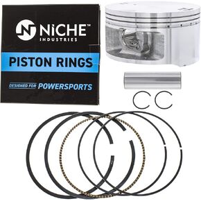NICHE Stock Piston Kit for Yamaha Rhino Raptor Grizzly YFM660R 2C6-11638 2C6-11636