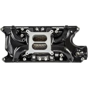 Aluminum Intake Manifold Dual Plane for Ford Windsor Small Block Intake Manifold SBF 289 302 Black
