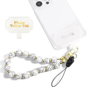 Azrra Wrist Lanyard Phone Charm: Beaded Phone Charm Wrist Strap for Women - Phone Lanyard Phone Chain Strap with Phone Tethers