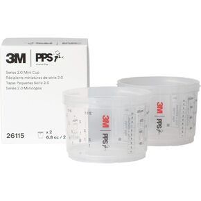 3M PPS 2.0 Spray Gun Cups, 26001, Standard, 22 Ounces, Use with Paint Gun and PPS 2.0 Lids and Liners to Paint Cars, Furniture, House and More, 2 Pack