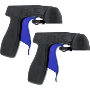 Master Airbrush Instant Aerosol Trigger Handle (2 Pack) - Attach to Convert Spray Cans into Spray Guns - Universal Fit, Use on Spray Paint, Adhesives - Reusable, Clip-On & Off, Full Comfort Hand Grip