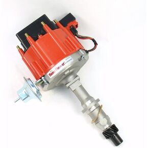 Pertronix D1201 Flame-Thrower Distributor HEI with Red Cap for Pontiac Small Block/Big Block