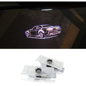 Liphontcta 通用 Car Door Logo Lights Courtesy LED Projector Lamps Accessories Compatible for Challenger 2015-present (Challenger 2015-present)