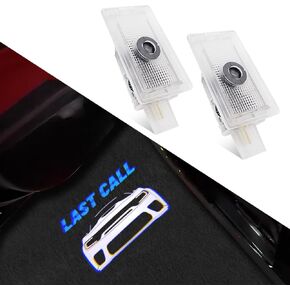 uuakarin 2 PCS Non-Fading Last Call Car Door Logo Lights Compatible for Charger 2010-present Courtesy LED Ghost Shadow Light Projector Lamps Accessories (Blue Last Call) in Kuwait