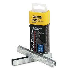 Stanley TRA708T Sharpshooter Heavy-Duty Tacker Staples, 1/2-Inch Leg Length, 1000/Box