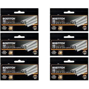 2 x Value Pack of 6 Boxes Stanley Bostitch B8 Powercrown Premium 1/4" Staples (Stcrp21151/4)