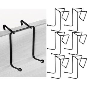 6 قطع من خطافات التعليق المزدوجة ملحقات خطاطيف معطف سوداء مقاس 3 بوصة لتقسيم الجدار الخلفي للوحة حجرة الباب، لتعليق الملابس والحقائب والقبعات والمحافظ وجيوب الملفات in Kuwait