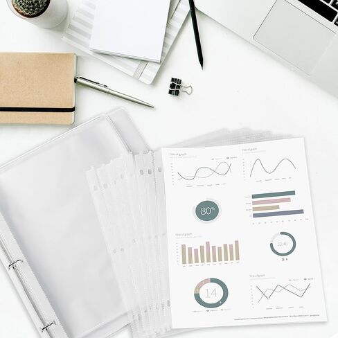 السيد Pen- واقيات الأوراق، 8.5 × 11 بوصة، 50 حزمة، سمك 0.04 مم، واقيات الصفحات، واقيات الصفحات الشفافة لـ 3 مجلدات حلقية، أكمام بلاستيكية شفافة، أكمام مجلدة، لوازم العودة إلى المدرسة in Kuwait