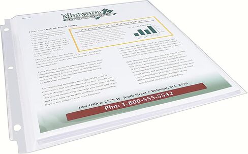 Avery Clear High-Capacity Sheet Protectors, Hold 50 Sheets, Heavyweight, 25 Multi Page Protectors (74171) in Saudi Arabia