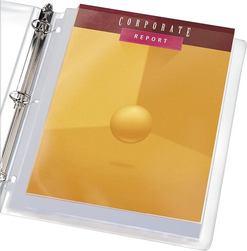 Avery Clear High-Capacity Sheet Protectors, Hold 50 Sheets, Heavyweight, 25 Multi Page Protectors (74171) in Saudi Arabia