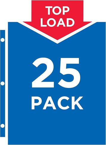 Avery Clear High-Capacity Sheet Protectors, Hold 50 Sheets, Heavyweight, 25 Multi Page Protectors (74171) in Saudi Arabia