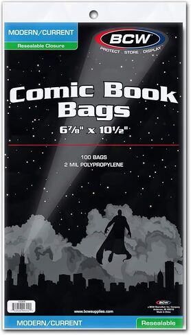 BCW Current Re-Sealable Comic Book Bags (100 Count) in Saudi Arabia