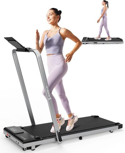 3 in 1 Walking Pad Treadmill- 3.0HP Folding Treadmills for Home Easy to Store, 300LBs Capacity Under Desk Treadmill Free Installation and Low Noise for Office Work in Saudi Arabia