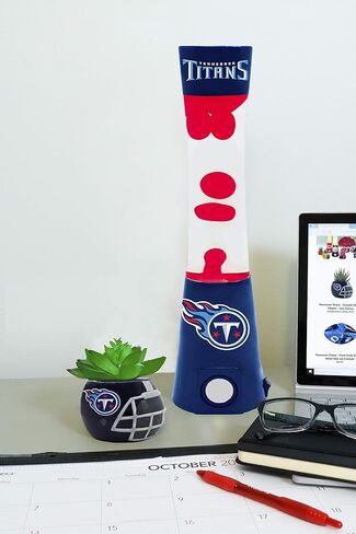 Sporticulture 2-in-1 NFL Team Magma Lamp with Built-in Bluetooth Speaker - 16.5" NFL Team Magma Lamp with Standard Outlet Connection and 30-Watt Bulb (Included) – Tennessee Titans in Saudi Arabia