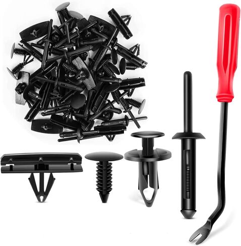 GOOACC 60Pcs Blind Rivet Fender Flare Rocker Moulding Bumper Shield Retainer Clip Assortment 6506007AA 68039280-AA 6030441 Replacement for Jeep Wrangler Chrysler Ford GMC and Fastener Remover in Saudi Arabia