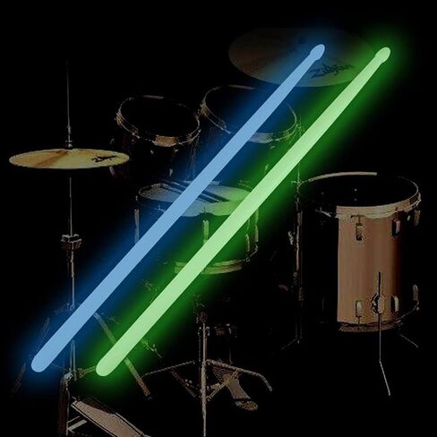 5A Luminous Light Up Drum Sticks, Luminous Light Up Drumsticks, Bright Luminous Glow in The Dark Drumsticks, Bright Light Up Drum Sticks (Blue) in Saudi Arabia