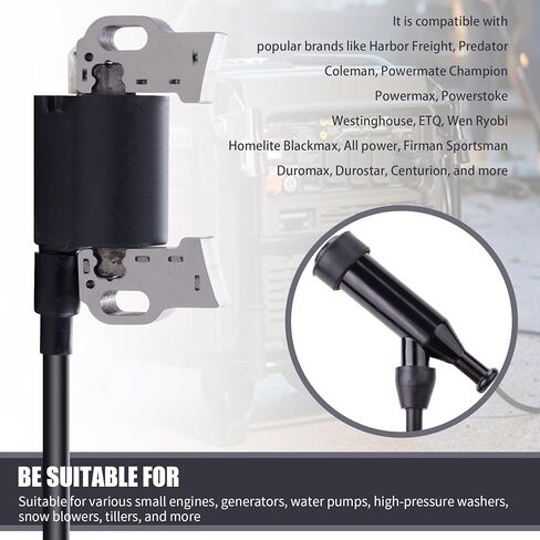 ملف الإشعال TNNR مع مجموعة قابس الإشعال متوافق مع Honda & Clones 420cc 301cc GX270 GX340 339cc 389cc 439cc Predator 420cc 5000W 6500W 7000W 8750W محرك مولد الغاز in Kuwait