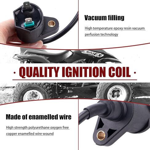ملف الإشعال TNNR وصندوق الإشعال CDI وقابس الإشعال متوافق مع 1994 1995 1996 1997 HONDA FourTrax 300 TRX300 2x4 TRX300FW 4x4 OEM 30410-HM5-505 in Kuwait