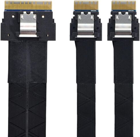 كابل سليملاين PCI-E SAS 4.0 SFF-8654 4i 38pin مضيف إلى SFF-8654 كابل هدف SAS سليم 40 سم in Kuwait