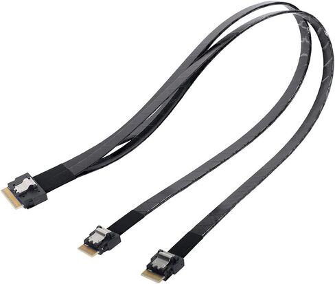 كابل سليملاين PCI-E SAS 4.0 SFF-8654 4i 38pin مضيف إلى SFF-8654 كابل هدف SAS سليم 40 سم in Kuwait