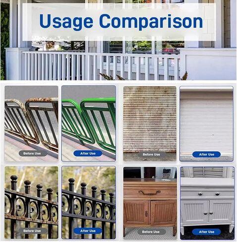 مجدد الصدأ - مزيل الصدأ للمعادن، طلاء محول لإزالة الصدأ، مزيل الصدأ المعدني ذو الأساس المائي (أحمر) in Kuwait