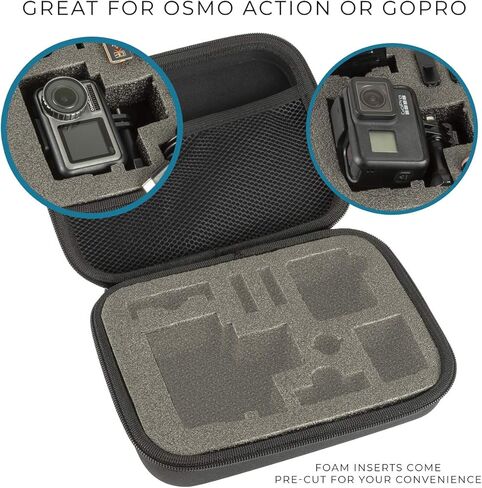 GoPro HERO12 Black CHDHX-121-CN - مجموعة ملحقات مكونة من 20 قطعة تشتمل على: بطاقة MicroSD سعة 64 جيجابايت، وإضاءة LED، وحقيبة حمل، وحزام للرأس والصدر، ومونوبود، وحامل ثلاثي القوائم، وحامل ذراع للخوذة والمزيد in Kuwait
