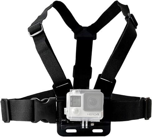 GoPro HERO12 Black CHDHX-121-CN - مجموعة ملحقات مكونة من 20 قطعة تشتمل على: بطاقة MicroSD سعة 64 جيجابايت، وإضاءة LED، وحقيبة حمل، وحزام للرأس والصدر، ومونوبود، وحامل ثلاثي القوائم، وحامل ذراع للخوذة والمزيد in Kuwait