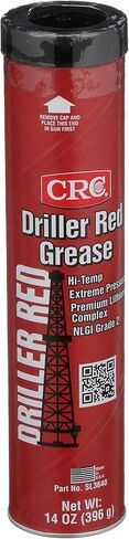 CRC Driller Red Grease Extreme Pressure Lithium Complex Grease, 14 Wt Oz, High-Temperature, Extreme Pressure, NLGI Grade 2 Grease in Saudi Arabia