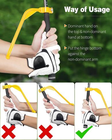 GreenHaven Golf Swing Training Aid Swing Correcting Trainer Tool for Golfers Beginners Arm Elbow Posture Teaching Accessory for Golf Club Practice in Saudi Arabia