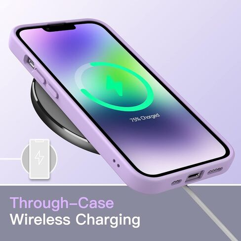 حافظة JETech غير لامعة لهاتف iPhone 14 مقاس 6.1 بوصة، حماية من السقوط بدرجة عسكرية مقاومة للصدمات، غطاء هاتف خلفي شفاف بلوري، مضاد لبصمات الأصابع (أسود) in Kuwait