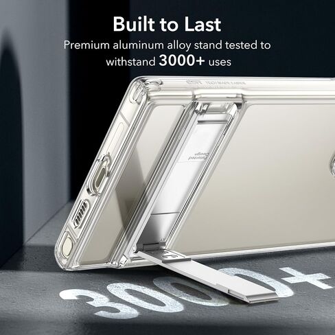 ESR for Samsung Galaxy S24 Ultra Case, Kickstand S24 Ultra Cover with 3 Stand Modes, Military-Grade Drop Protection, Shockproof Slim Phone Case with Patented Kickstand, Boost Series, Clear in Saudi Arabia
