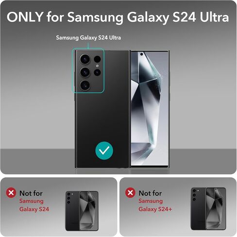 ESR for Samsung Galaxy S24 Ultra Case, Kickstand S24 Ultra Cover with 3 Stand Modes, Military-Grade Drop Protection, Shockproof Slim Phone Case with Patented Kickstand, Boost Series, Clear in Saudi Arabia