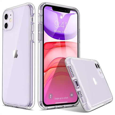 حافظة ULAK شفافة متوافقة مع هاتف iPhone 11 مقاس 6.1 بوصة 2019، غطاء هاتف واقٍ شفاف رفيع in Kuwait