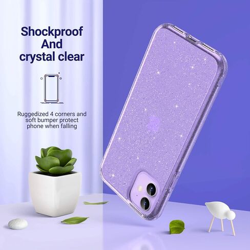 حافظة ULAK شفافة متوافقة مع هاتف iPhone 11 مقاس 6.1 بوصة 2019، غطاء هاتف واقٍ شفاف رفيع in Kuwait