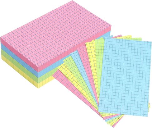 Tamaki Colored Index Cards 3 X 5, Flash Cards Ruled Note Cards for School, 200 Count, Home and Office Flash Cards for studying in Saudi Arabia