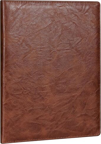 Mymazn Padfolio Portfolio Folder, Faux Leather Interview Resume Folder with Document Organizer & Business Card Holder, Letter-Sized Notepad Legal Pad Holder for Men Women (Grey Green) in Saudi Arabia
