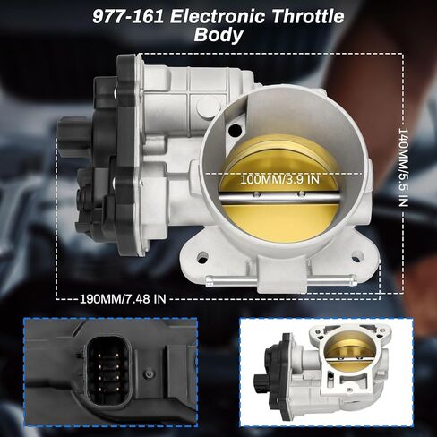 977-161 جسم الخانق الإلكتروني المتوافق مع Chevy Silverado المتوافق مع Buiick المتوافق مع Cadillac Escalade المتوافق مع GMC Envoy Yukon استبدال 12570800,12679525,217-2293,977-307 in Kuwait